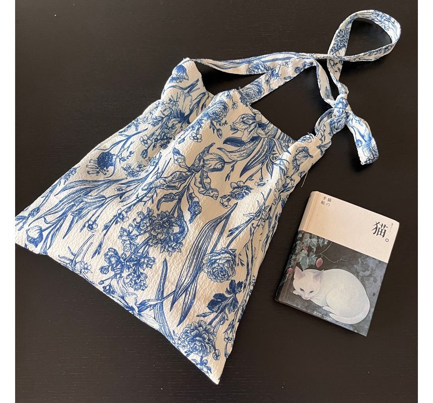 Crossbody Floral Tote Bag /