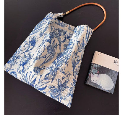 Crossbody Floral Tote Bag /