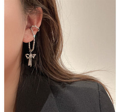Bow Ear Cuff Rhinestone