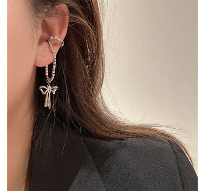 Bow Ear Cuff Rhinestone