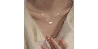 Necklace Pendant Glossy Heart