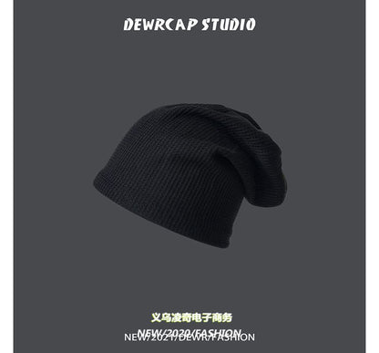 Plain Knit Beanie Slouchy