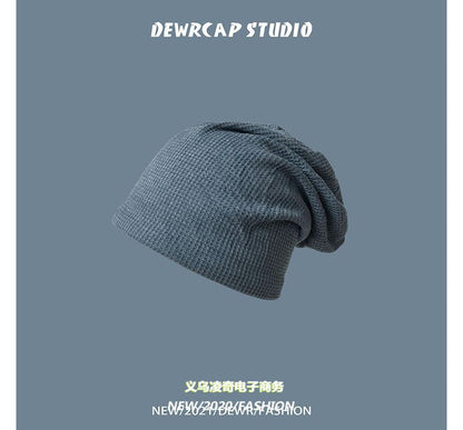 Plain Knit Beanie Slouchy