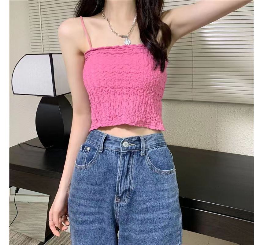 Cami Cropped Ruched Top