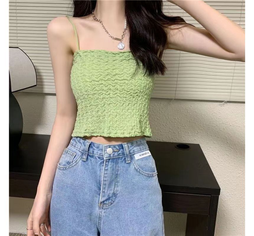 Cami Cropped Ruched Top