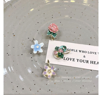 4: (Various of Alloy Earring Designs) Floral Set