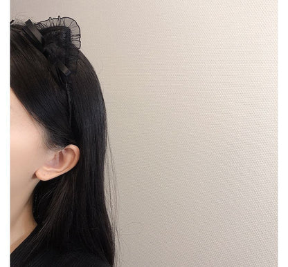Lace Ear Headband Cat