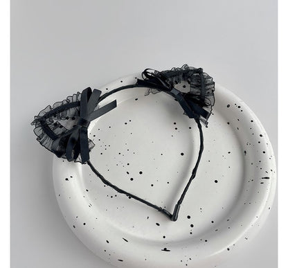 Lace Ear Headband Cat