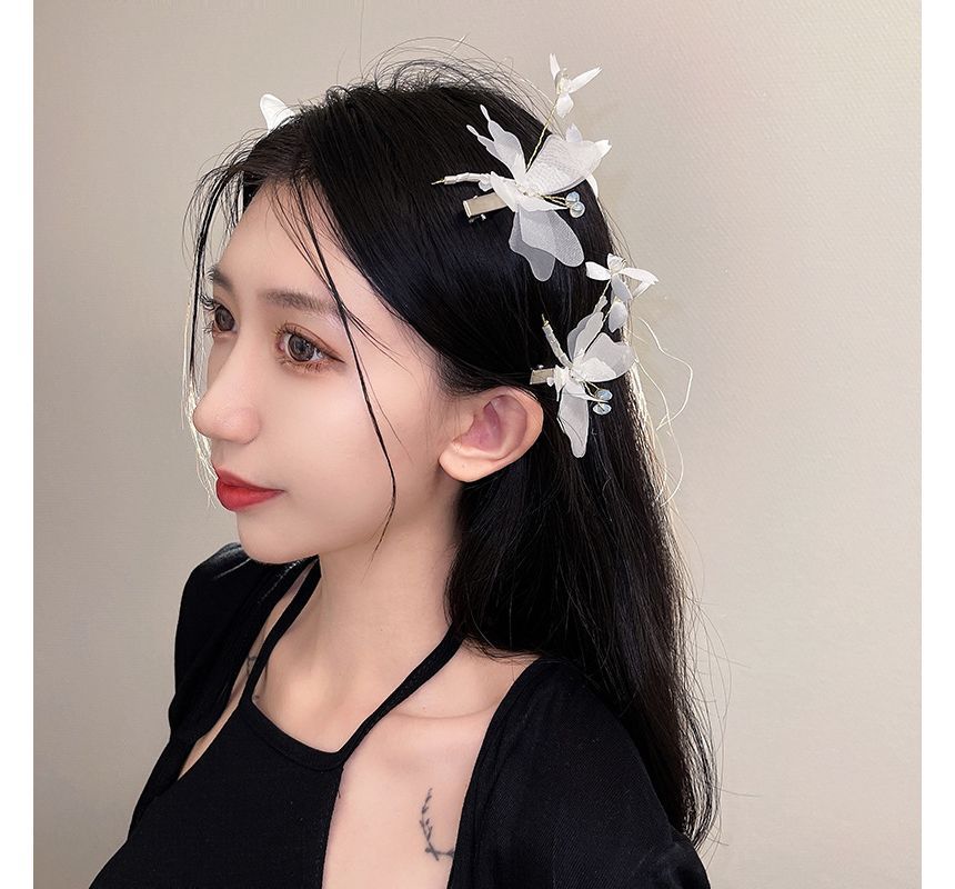 Wholesale Sample Butterfly Gemstone Hair Clip / Set