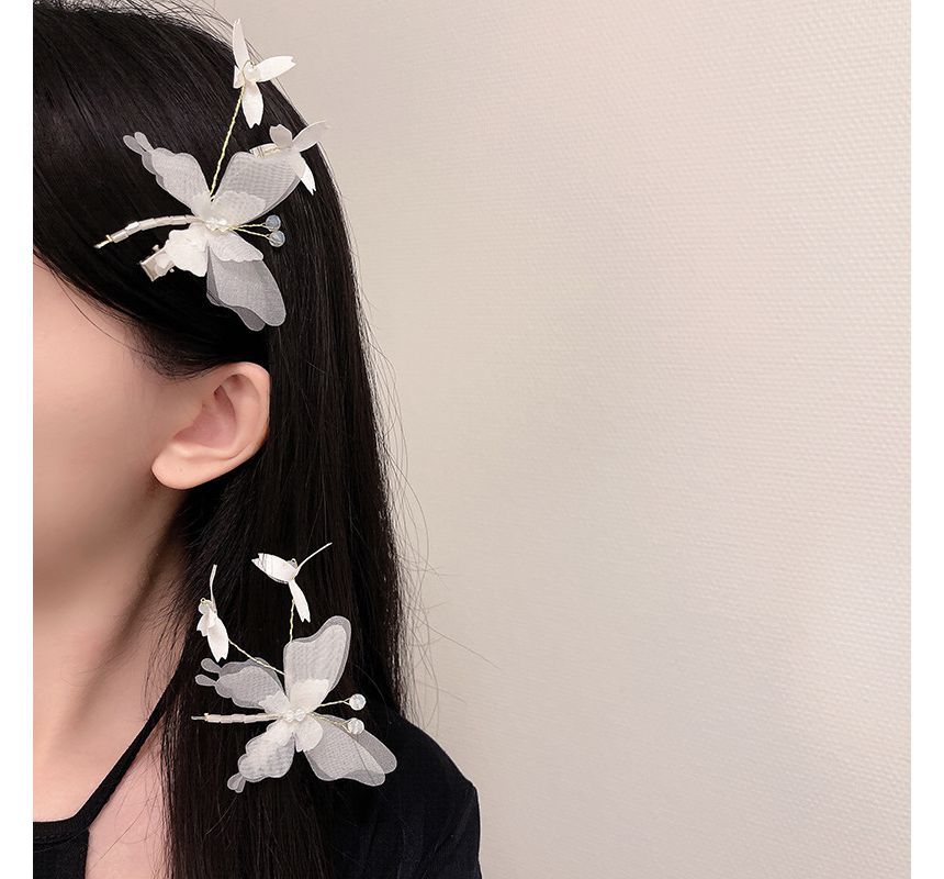 Wholesale Sample Butterfly Gemstone Hair Clip / Set