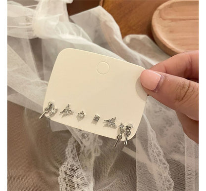 Stud Rhinestone 6: Set Ear of