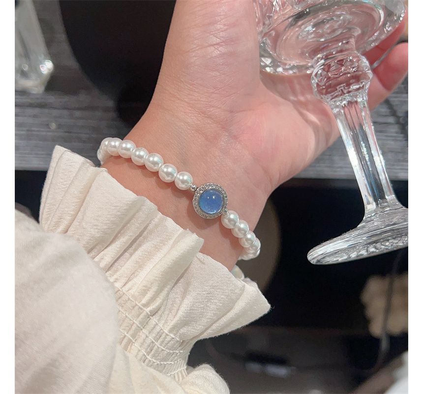 Faux Bracelet Pearl Gemstone