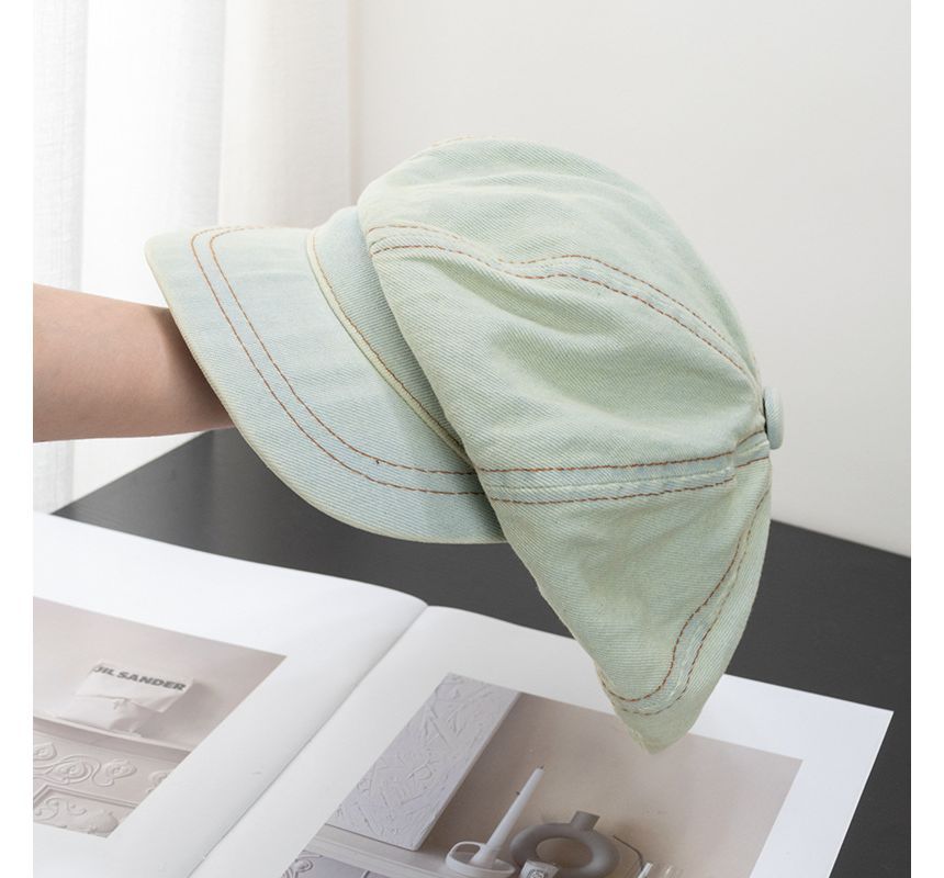 Denim Newsboy Cap