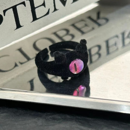 Sample Monster Flocking Alloy Open Ring (Various Designs)