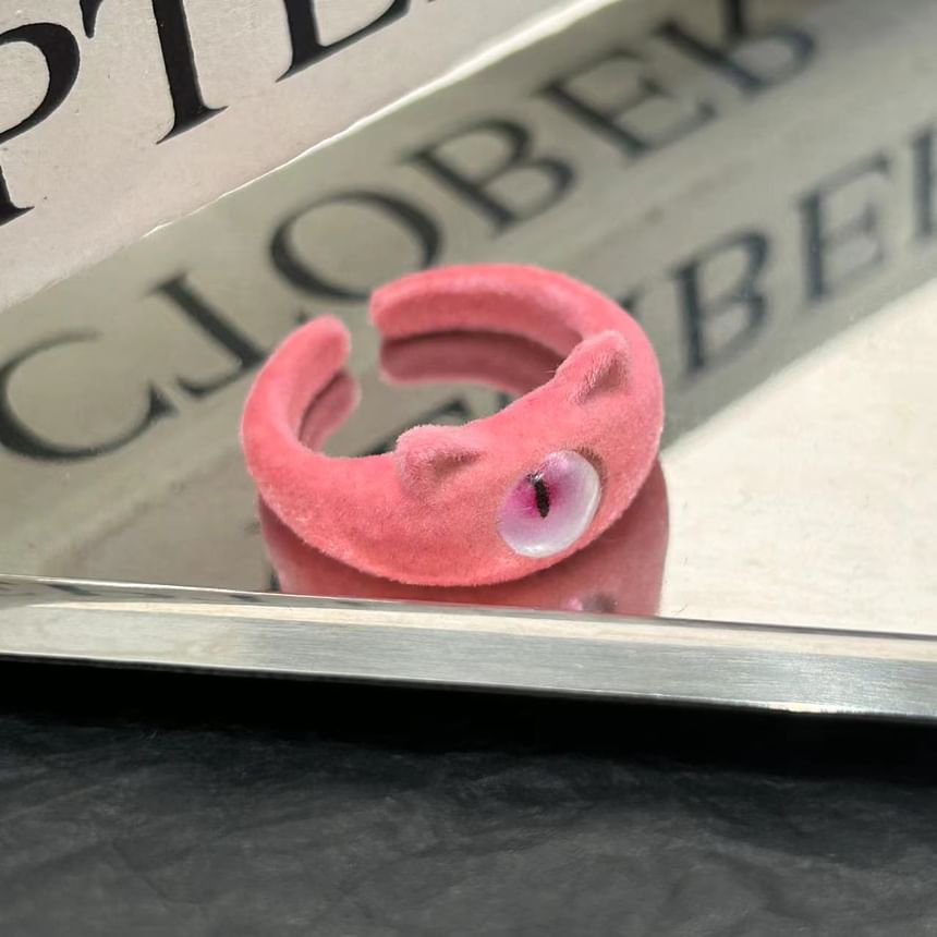 Sample Monster Flocking Alloy Open Ring (Various Designs)