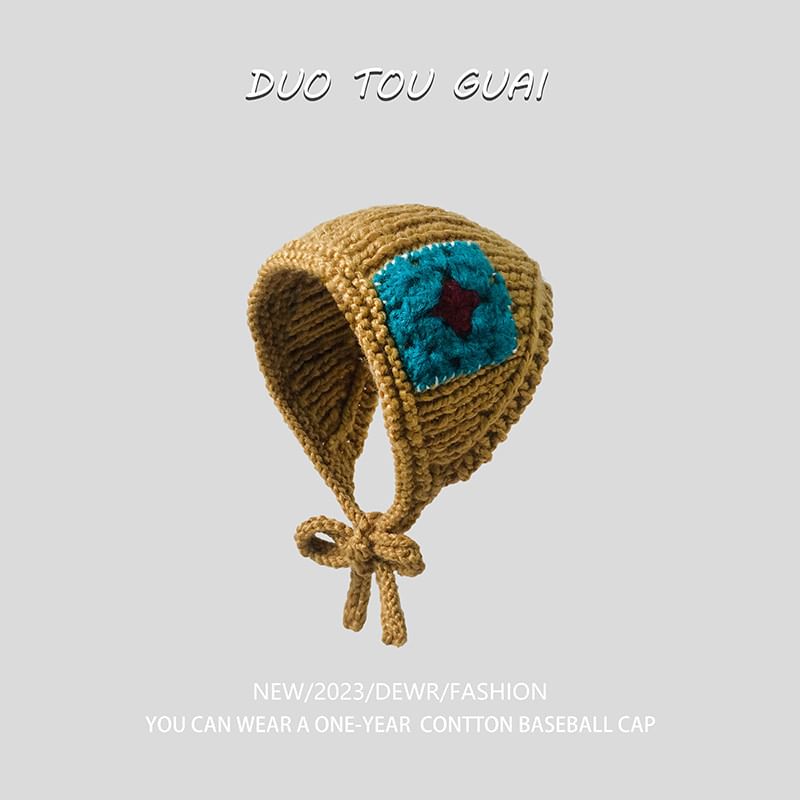 Patchwork Earmuffs Knit