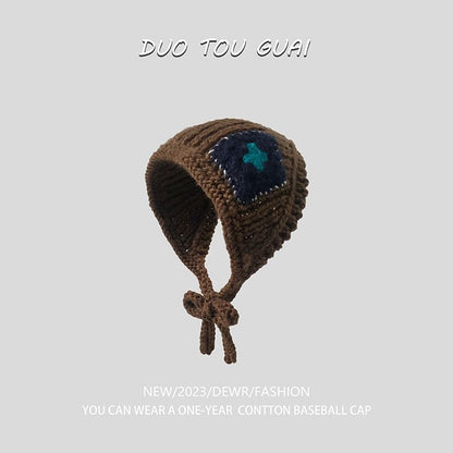 Patchwork Earmuffs Knit
