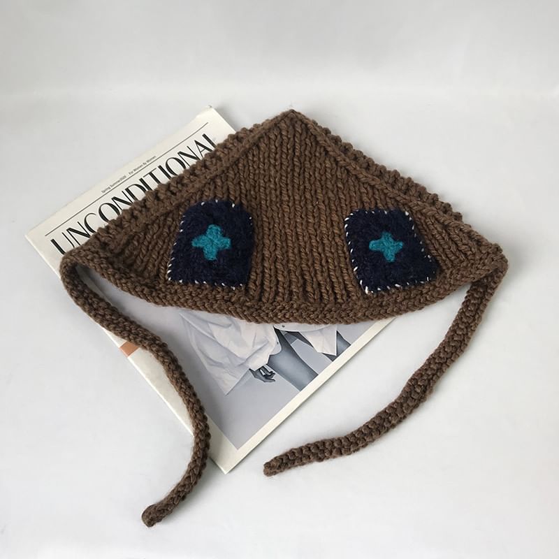 Patchwork Earmuffs Knit