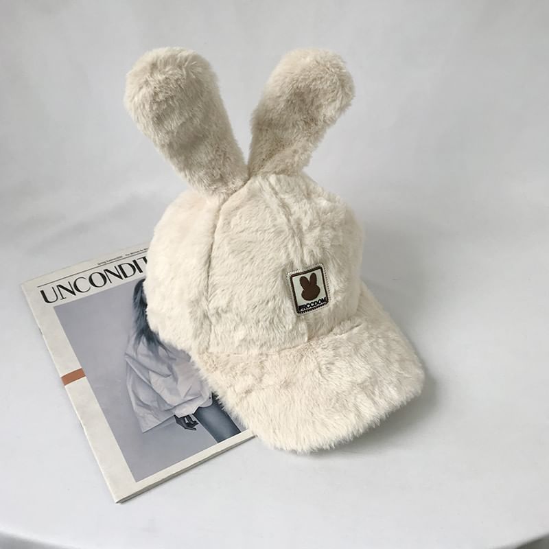 Cap Applique Baseball Rabbit Chenille Ear