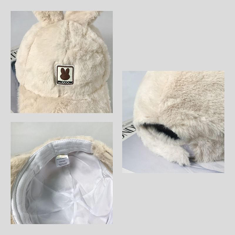 Cap Applique Baseball Rabbit Chenille Ear