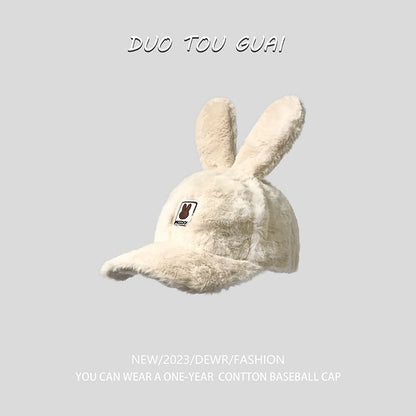 Cap Applique Baseball Rabbit Chenille Ear