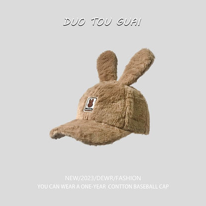 Cap Applique Baseball Rabbit Chenille Ear