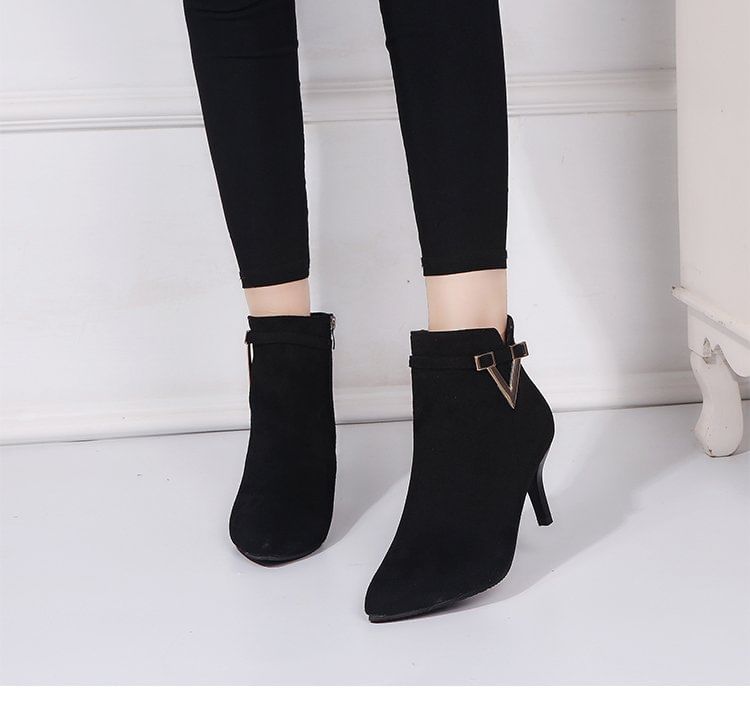 Boots Pointed Ankle Stiletto