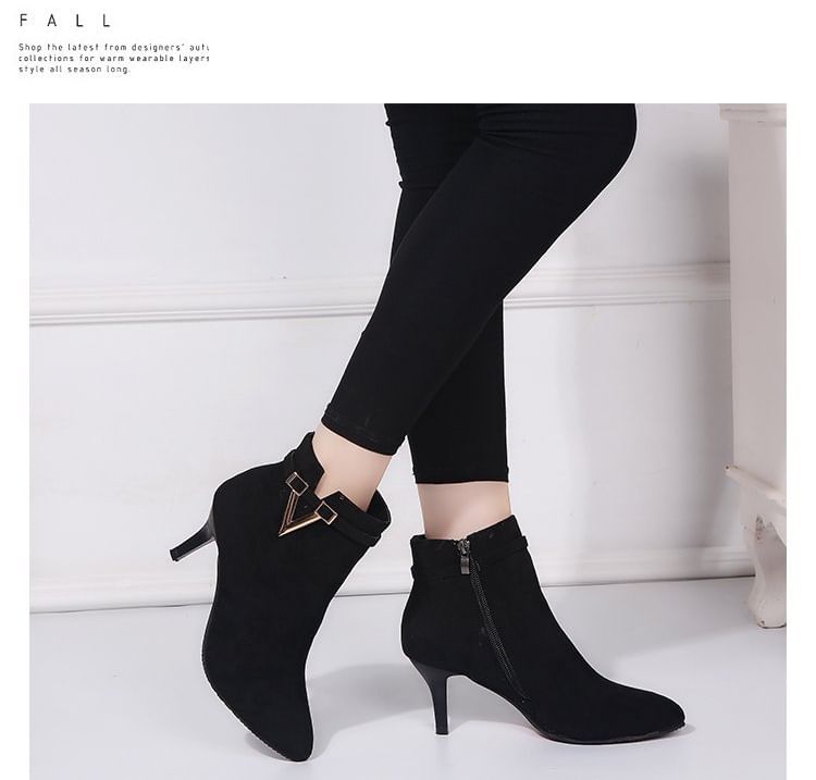 Boots Pointed Ankle Stiletto