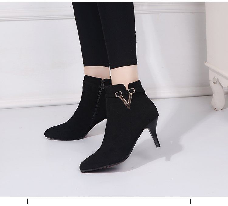 Boots Pointed Ankle Stiletto