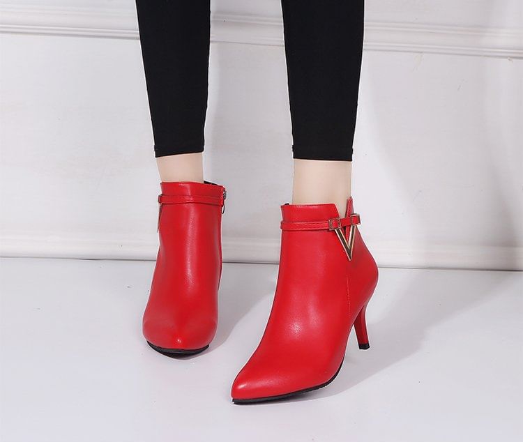 Boots Pointed Ankle Stiletto