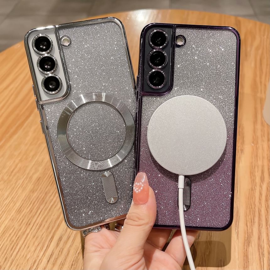 Case Glitter Magnetic Phone