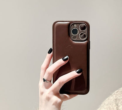 Plain Phone Leather Faux Case