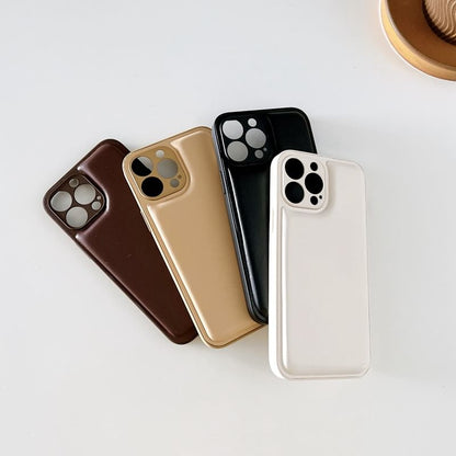 Plain Phone Leather Faux Case