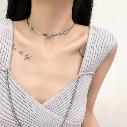 Choker Butterfly Alloy