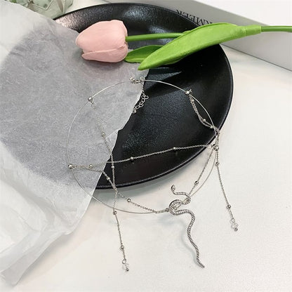 Alloy Layered Snake Choker