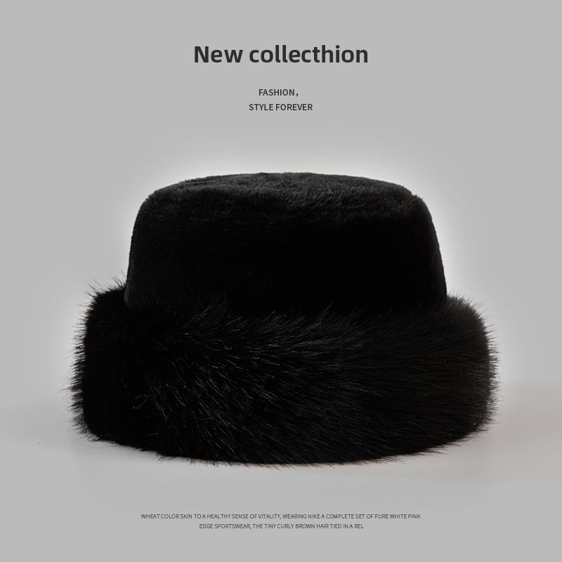 Sample Plain Faux Fur Hat