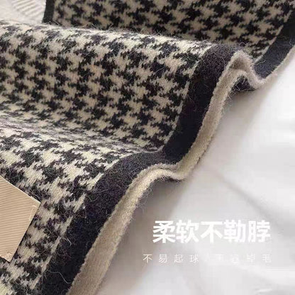 Houndstooth Scarf Knit