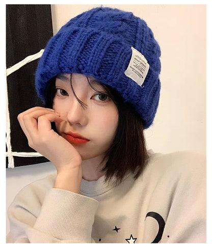 Knit Beanie Lettering Applique