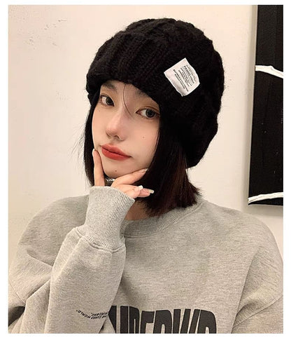 Knit Beanie Lettering Applique