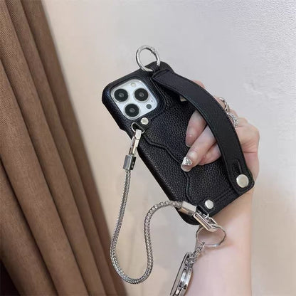 Case Heart Phone Mirrored Leather Faux