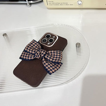Bow Houndstooth Phone Case