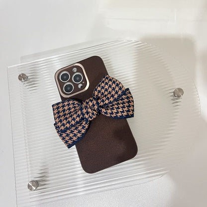 Bow Houndstooth Phone Case