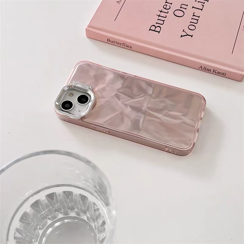 Phone Textured Case Stand Holographic