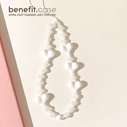Strap Phone Heart Bead