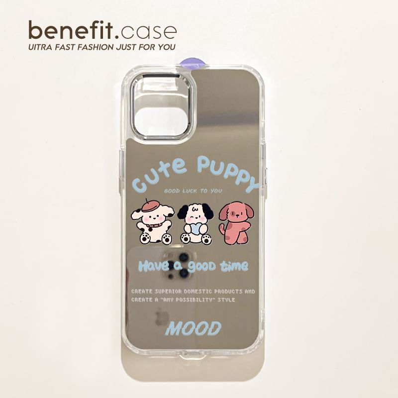 Phone Mirrored Case Dog