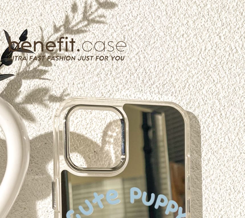 Phone Mirrored Case Dog