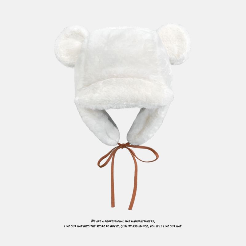 Sample Bear Ear Chenille Trapper Hat