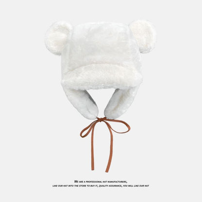 Sample Bear Ear Chenille Trapper Hat