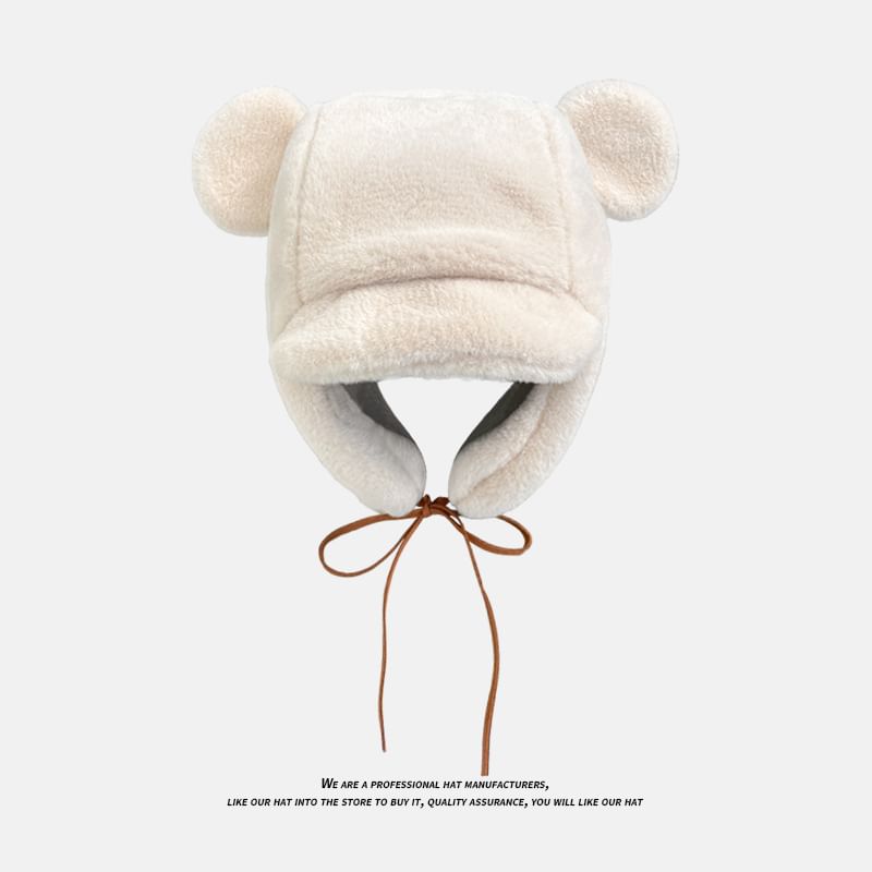 Sample Bear Ear Chenille Trapper Hat