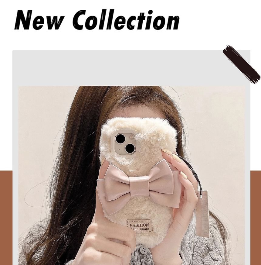 Bow Phone Chenille Case